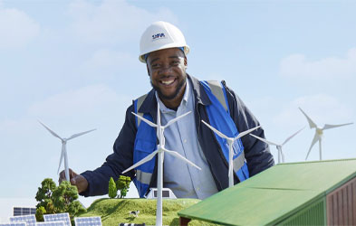 Engineer out testing the land