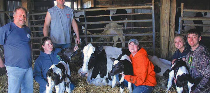 DFA farm welcomes second rare set of triplet calves
