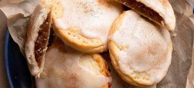 Apple cider pop tarts with homemade glaze image