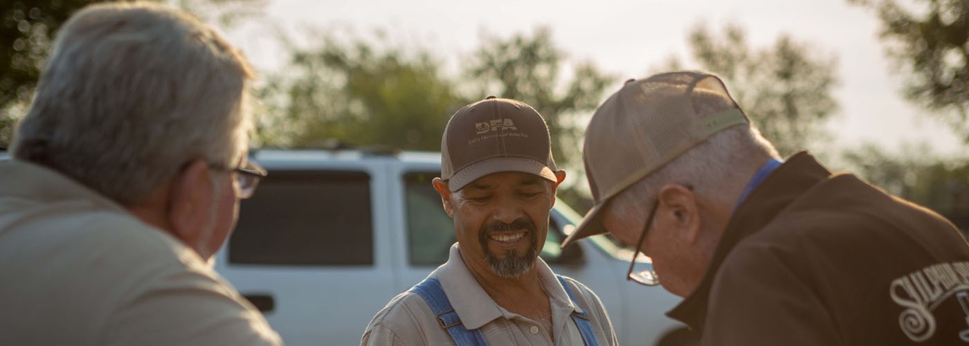 Man with farmers