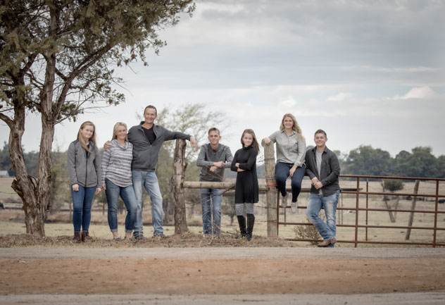 Family on the farm