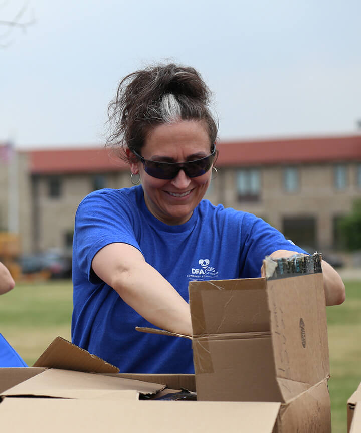 We believe in giving back to our communities down the road and around the world. Through our DFA Cares Foundation, we support the communities we touch with food and monetary donations, scholarship offerings, disaster relief, veteran support, and more.