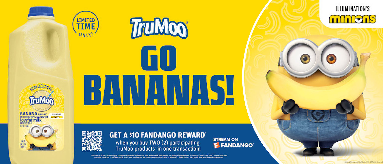 TRUMOO® COLLABORATES WITH UNIVERSAL PRODUCTS & EXPERIENCES FOR LIMITED-EDITION BANANA MILK INSPIRED BY ILLUMINATION’S MINIONS