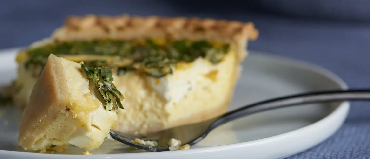 Easy Creamy Herb Quiche